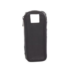 funda reforzada en piel para cinto con cierre y amplio visor frontal transparente para radios aéreos ica25214634