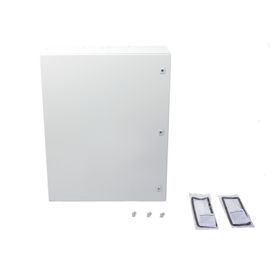 gabinete de acero ip66 uso en intemperie 800 x 1000 x 300 mm con placa trasera interior metálica y compuerta inferior atornilla