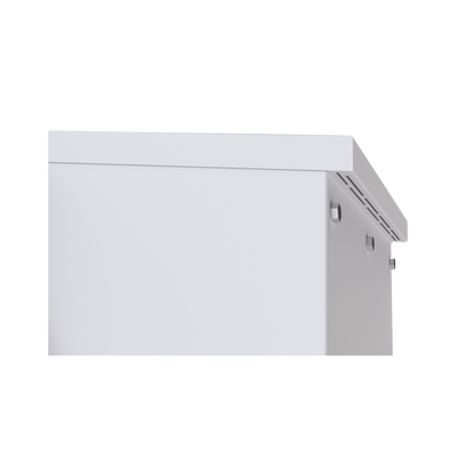 Gabinete Acero Galv. Para 2 Baterias Pl110d12  (400 X 730 X 300mm). Puerta Sin Ventilación. Acc. Para Piso O Poste No Incluidos.
