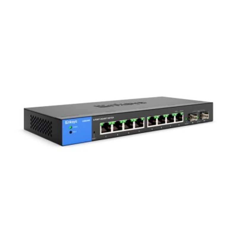 Switch Linksys LGS310C Administrable 8 Puertos  2 SFP TL1 