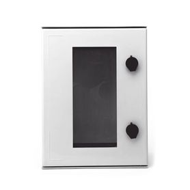 gabinete de poliéster ip65 puerta transparente uso en intemperie 300 x 400 x 200 mm con placa trasera interior de plástico incl