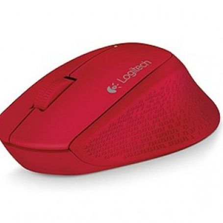 Mouse LOGITECH M280 Rojo 3 botones USB Óptico 1000 DPI TL1 