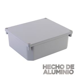 gabinete de aluminio para exterior ip66 de 252 x 215 x 91 mm cierre por tornillos 81027