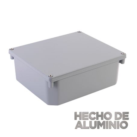 gabinete de aluminio para exterior ip66 de 252 x 215 x 91 mm cierre por tornillos 81027
