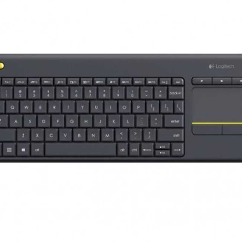 Wireless Touch Keyboard LOGITECH K400 PLUS Negro Inalámbrico TL1 