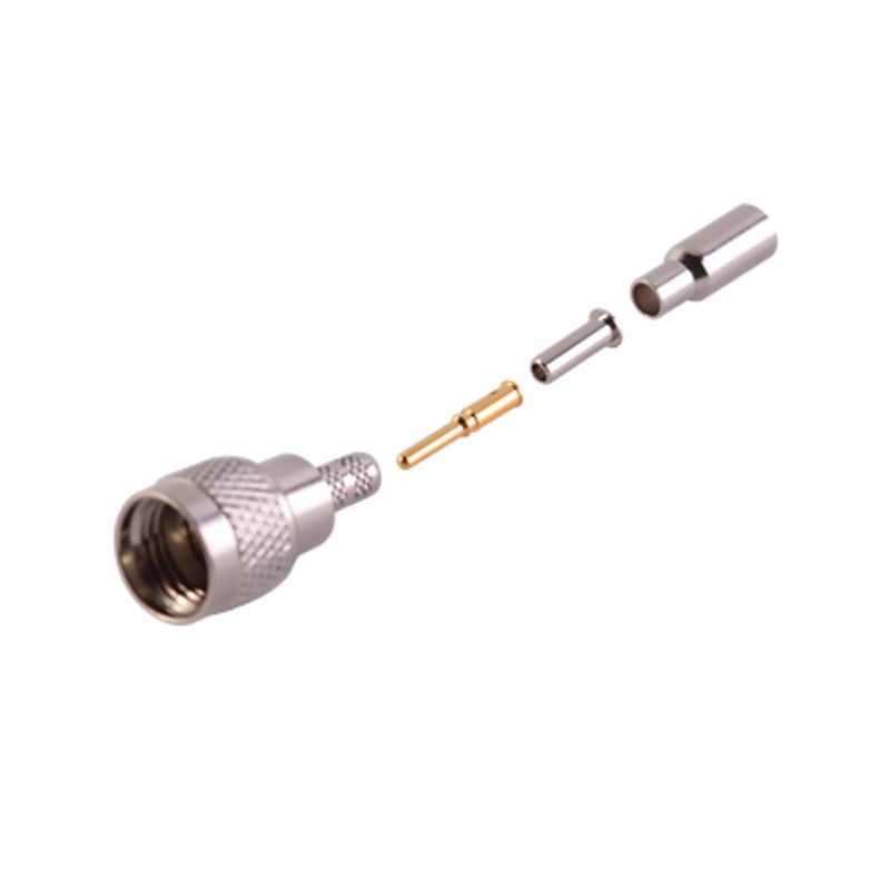 Conector Mini Uhf Macho De Anillo Plegable Para Cable Rg174/u Belden 8216
