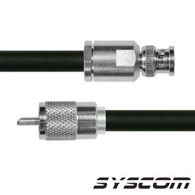 cable rg214 con conectores bnc macho uhf macho