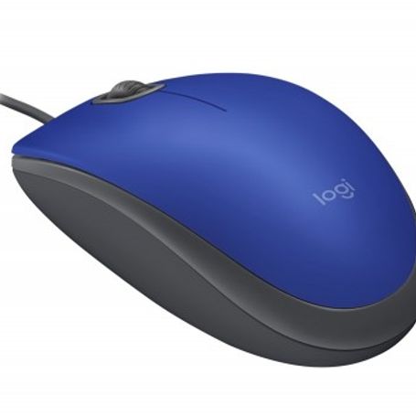 Mouse LOGITECH M110 Azul Alámbrico Óptico 1000 DPI TL1 