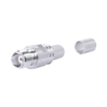 Conector Tnc Hembra En Linea Plegable Hex. Con Pin Cautivo Para Cables Tipo Rg8/u Lmr400