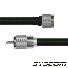 cable coaxial rg214u de 180 cm con conectores n macho a uhf macho pl259