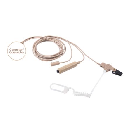 Kit De Micrófonoaudifono Profesional De 3 Cables Para Kenwood Nx200/300/410 Tk480/2180/3180
