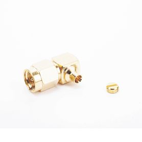 conector sma macho en ar para cable semirigido de 0085 de diámetro  oro oro teflón65649