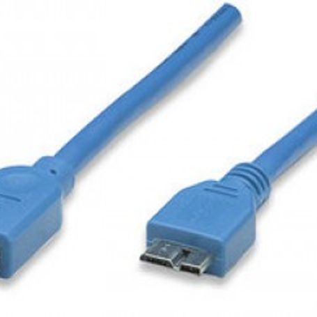Cable USB micro B  Micro USB 3.0 MANHATTAN 2 m USB A MicroUSB B Macho/Macho Azul TL1 