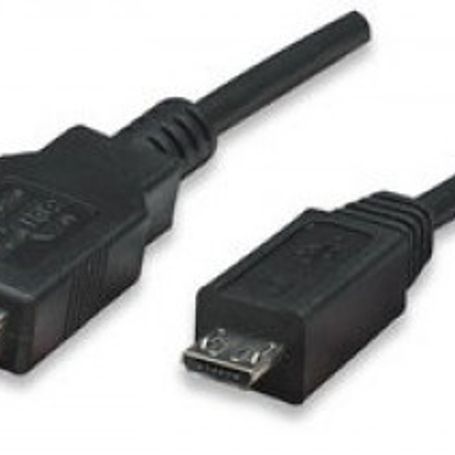 Cable USB  Micro B  Micro USB MANHATTAN 18 m USB A MicroUSB B Macho/Macho Negro TL1 