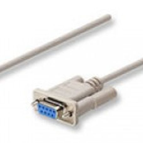 Cable serial  DB9  RS232  Null Modem MANHATTAN 18 m DB9 DB9 Gris Hembra/hembra TL1 