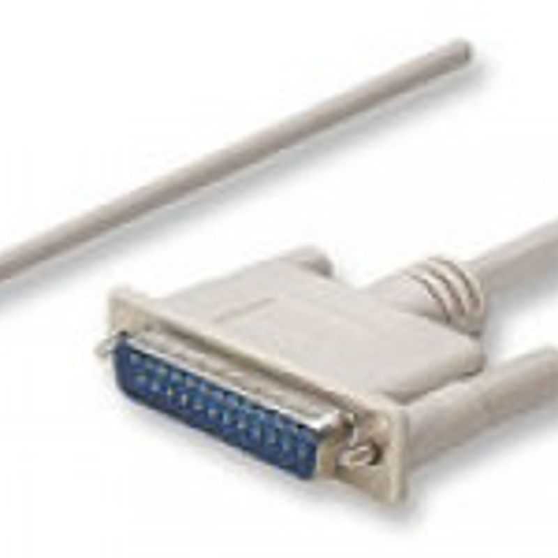 Cable Null Modem Serial MANHATTAN DB9 DB25 Macho/hembra 18 m TL1 
