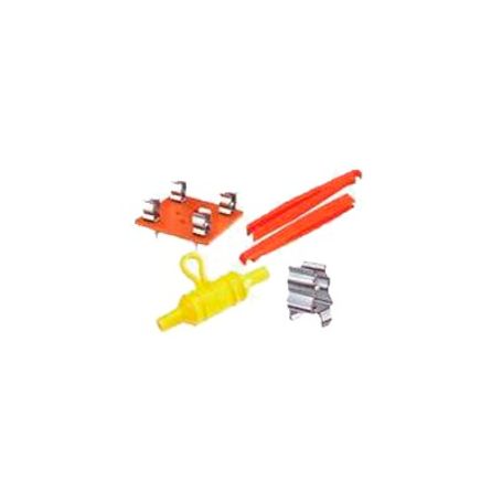 fuse holder en plástico negro para panel 0250 10a 250 va