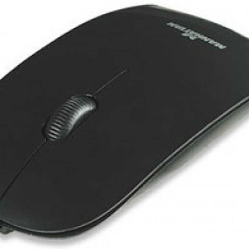 Mouse MANHATTAN Negro 3 botones USB Óptico 1000 DPI TL1 