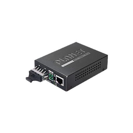 Convertidor De Medios 1000 Mbps Utp/fibra Óptica Monomodo Hasta 20 Km Conector Sc