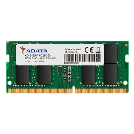 Memoria DDR4 de 16GB SODIMM 3200MHz ADATA AD4S320016G22SGN TL1 