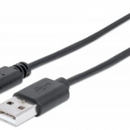Cable USB C MANHATTAN 353298 USB A USB C Macho/Macho 1 m Negro. TL1 