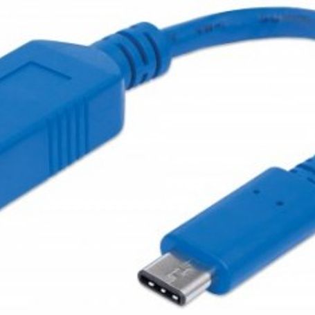353540 Cable para Dispositivos USBC de Súper Velocidad USB 3.2 Gen 1 C macho/ A hembra 5 Gbps 15 cm Azul TL1 