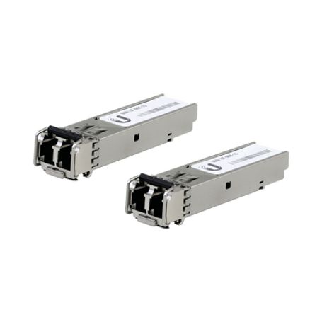 ufiber módulo sfp transceptor minigibic multimodo 125 gbps distancia 550m conectores lc paquete de 2 piezas