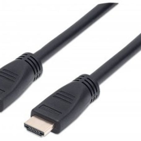 Cable HDMI 2.0 Alta Velocidad con Ethernet INTRAMUROS 4K60Hz MANHATTAN 353977 10 m Macho Negro TL1 