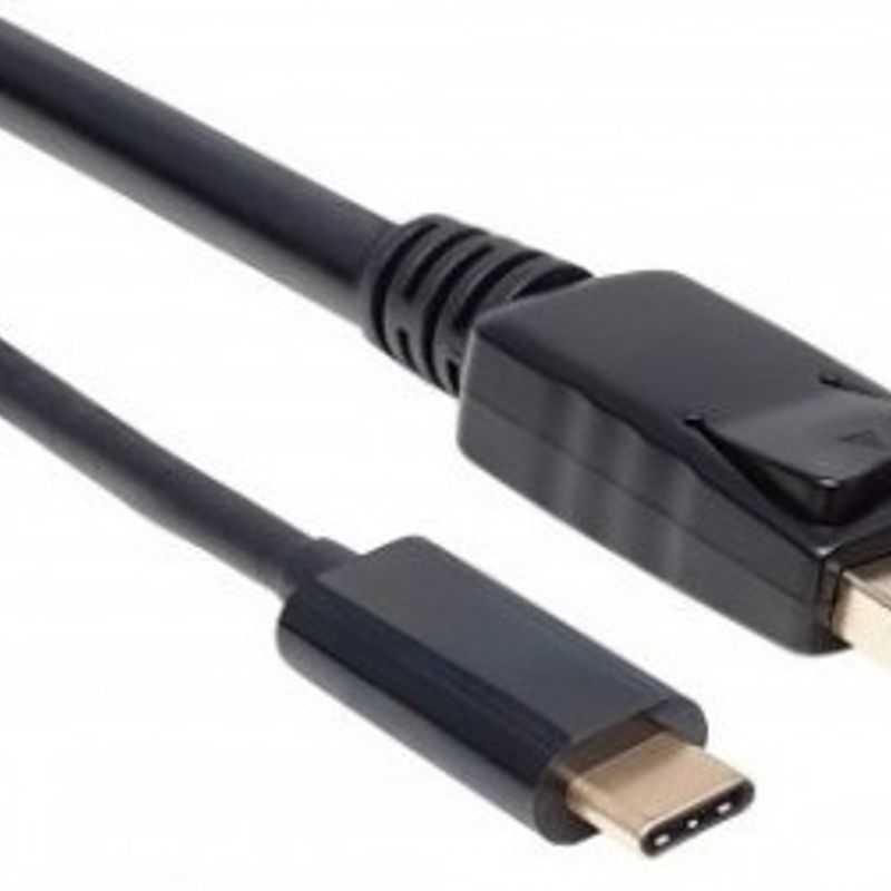 152464 Cable adaptador USBC a DisplayPort Conecta fácilmente un dispositivo USBC modo DP Alt a una pantalla DP 2m Color Negro. T