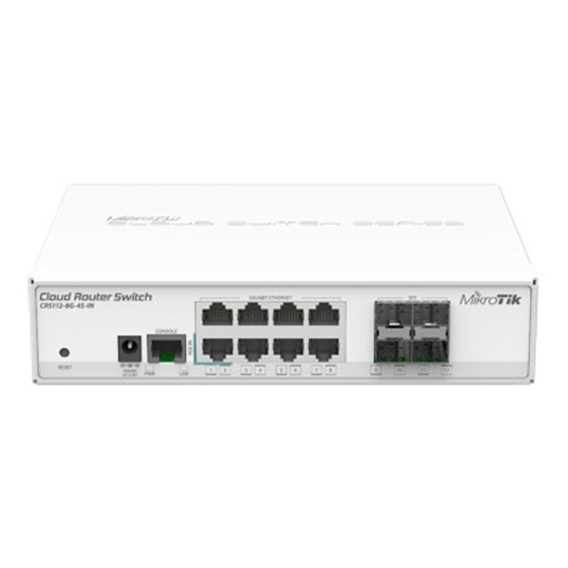 Cloud Switch Router 8 Puertos Gigabit Ethernet Y 4 Puertos Sfp Throughput 975 Kpps