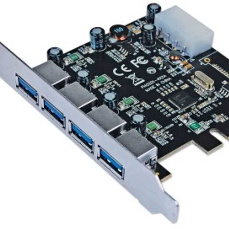 Tarjeta PCI Express USB  MANHATTAN 152891 Alámbrico PCI Express USB 3.0 5 Gbit/s TL1 