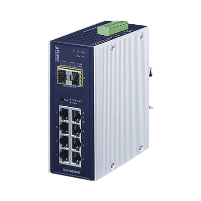 Switch Industrial Administrable Capa 2 8 Puertos 10/100/1000t 2 Puertos Sfp 1g / 2.5 G Base X