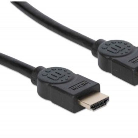 Cable HDMI 2.0 Alta Velocidad con Canal Ethernet Premium 4K60Hz MANHATTAN 355346 1.8 m Macho Negro TL1 