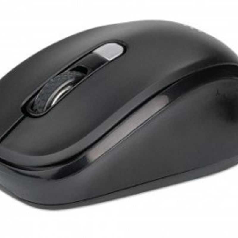 Mouse Inalámbrico MANHATTAN 179904 Negro USB 800/1200/1600 DPI TL1 