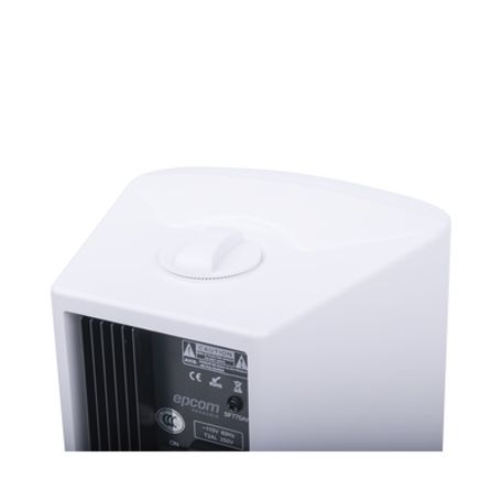 Altavoces De Montaje En Pared Activo 51.5  Rms 20w8ohms Y Pasivo 20w  Material Abs  Reja Metálica  Bracket De Metal  Color Blanc