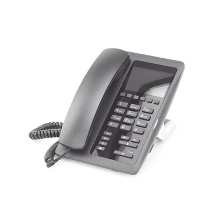 (h5 Color Negro) Teléfono Ip Hotelero De Gama Alta Pantalla Lcd De 3.5 Pulgadas A Color 6 Teclas Programables Para Servicio Rápi