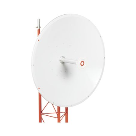 antena direccional de 3ft 49 a 65 ghz ganancia 34 dbi conectores nhembra polarización doble incluye montaje para torre o mástil