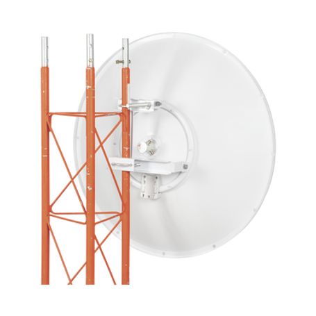 Antena Direccional De 3ft 4.9 A 6.5 Ghz Ganancia 34 Dbi Conectores Nhembra Polarización Doble Incluye Montaje Para Torre O Másti
