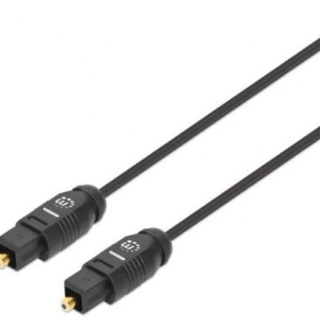356091 Cable de audio digital óptico Toslink MMLongitud 5m contactos dorados Color negro. TL1 
