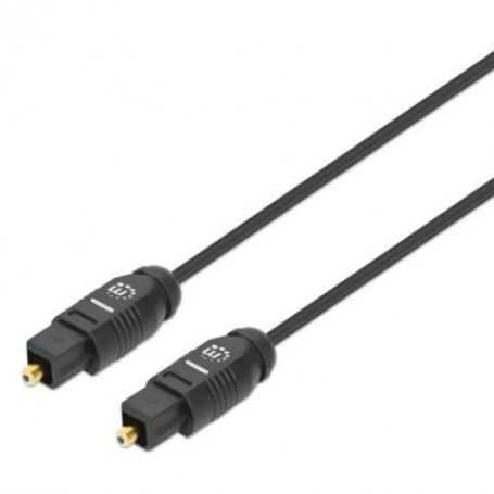 cable de audio digital optico toslink  manhattan 356060