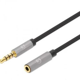 extensión de cable auxiliar de audio estéreo manhattan 356022