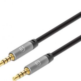 cable auxiliar de audio estéreo 35 mm manhattan 356015