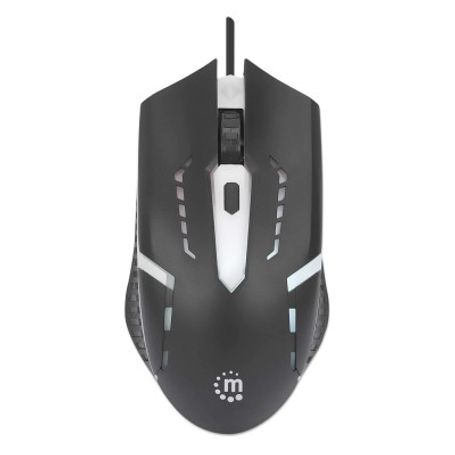 190206 Mouse Gaming óptico cableado USB con iluminación LED RGB cuatro botones con rueda de desplazamiento 1500 ppp     TL1 