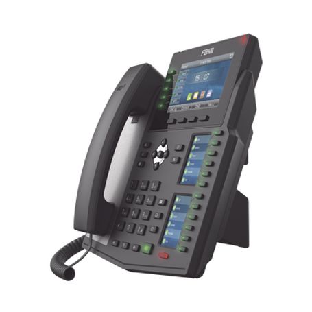 Teléfono Ip Empresarial Con Estándares Europeos 20 Lineas Sip Con Pantalla Lcd A Color 60 Teclas Dss/blf Puertos Gigabit Ipv6 Op