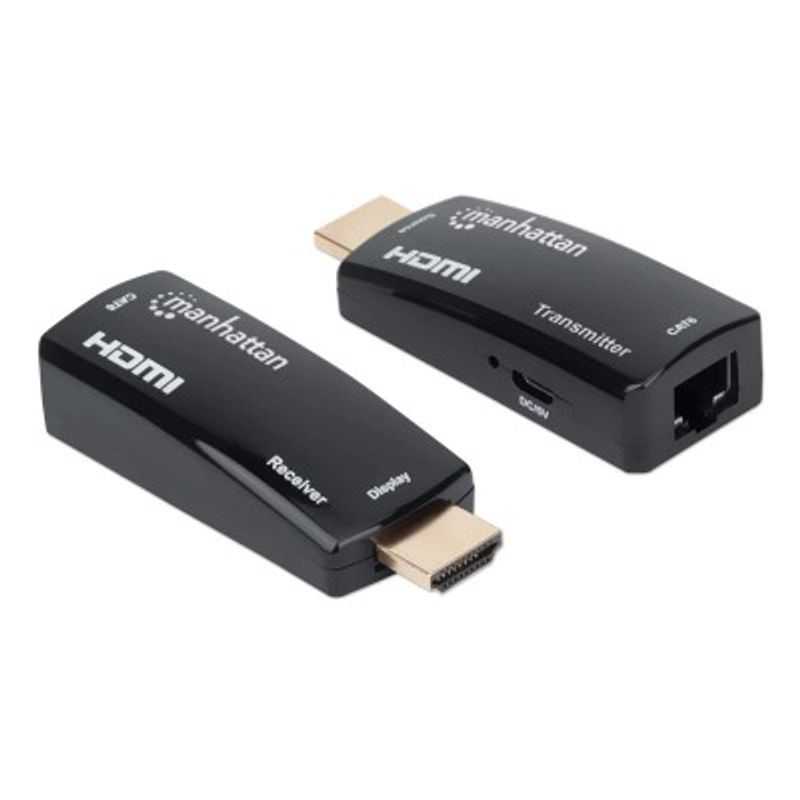 207539 Kit Extensor compacto de HDMI sobre Ethernet. Extiende una senal HDMI hasta 60 m usando un cable Ethernet Cat6 TL1 