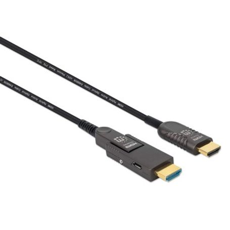 353243 Cable Óptico Activo HDMI macho a Micro HDMI macho de Alta Velocidad con conector HDMI desmontable 20 mts TL1 