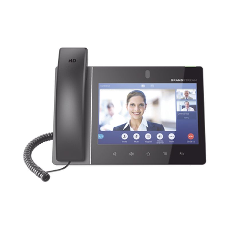 Video Teléfono Ip  Empresarial Android Con Pantalla Táctil (1280x800) Hasta 16 Lineas Y 16 Cuentas Sip
