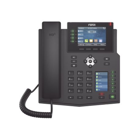 Teléfono Ip Empresarial Con Estándares Europeos 16 Lineas Sip Con Pantalla Lcd A Color 3.5 30 Teclas Dss/blf Puertos Gigabit Ipv