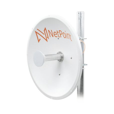 Antena Direccional De Alto Rendimiento / Diámetro  De 60 Cm / 4.96.4 Ghz / Ganancia 30 Dbi / Slant De 45 ° Y 90 ° / Ideal Para 3