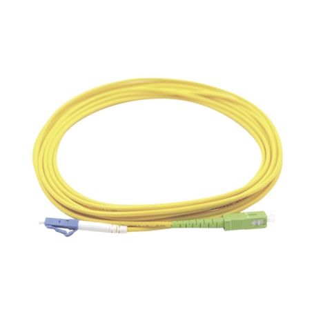 Jumper De Fibra Óptica Monomodo Lc/upcsc/apc Simplex Color Amarillo 3 Metros